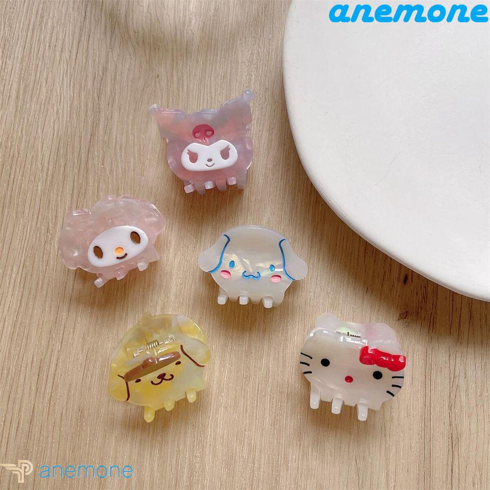 ANEMONE Kẹp Tóc Hoạt Hình Melody Acetate Cỡ Nhỏ Đáng Yêu Đơn Giản Cho Bé Gái