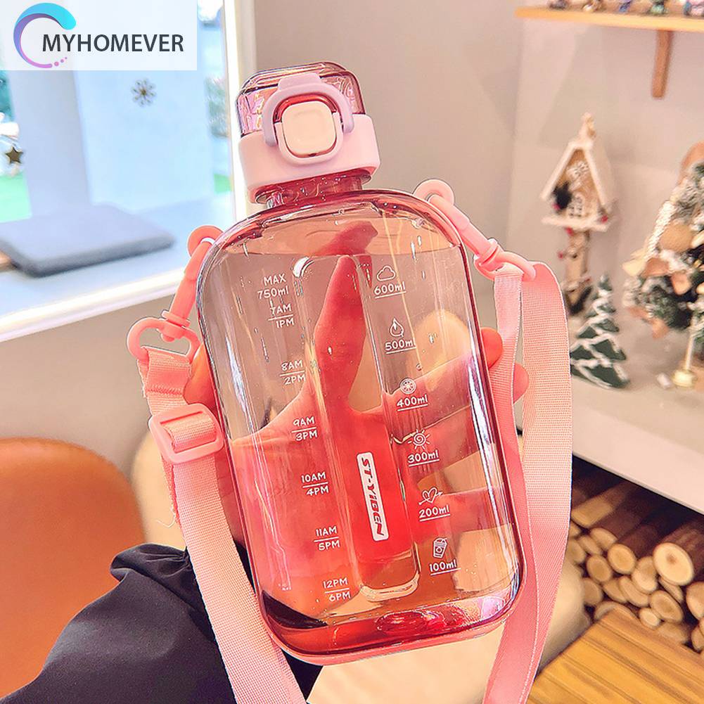 Bình Nước Trong Suốt 750ML Có Thể Điều Chỉnh Kích Cỡ