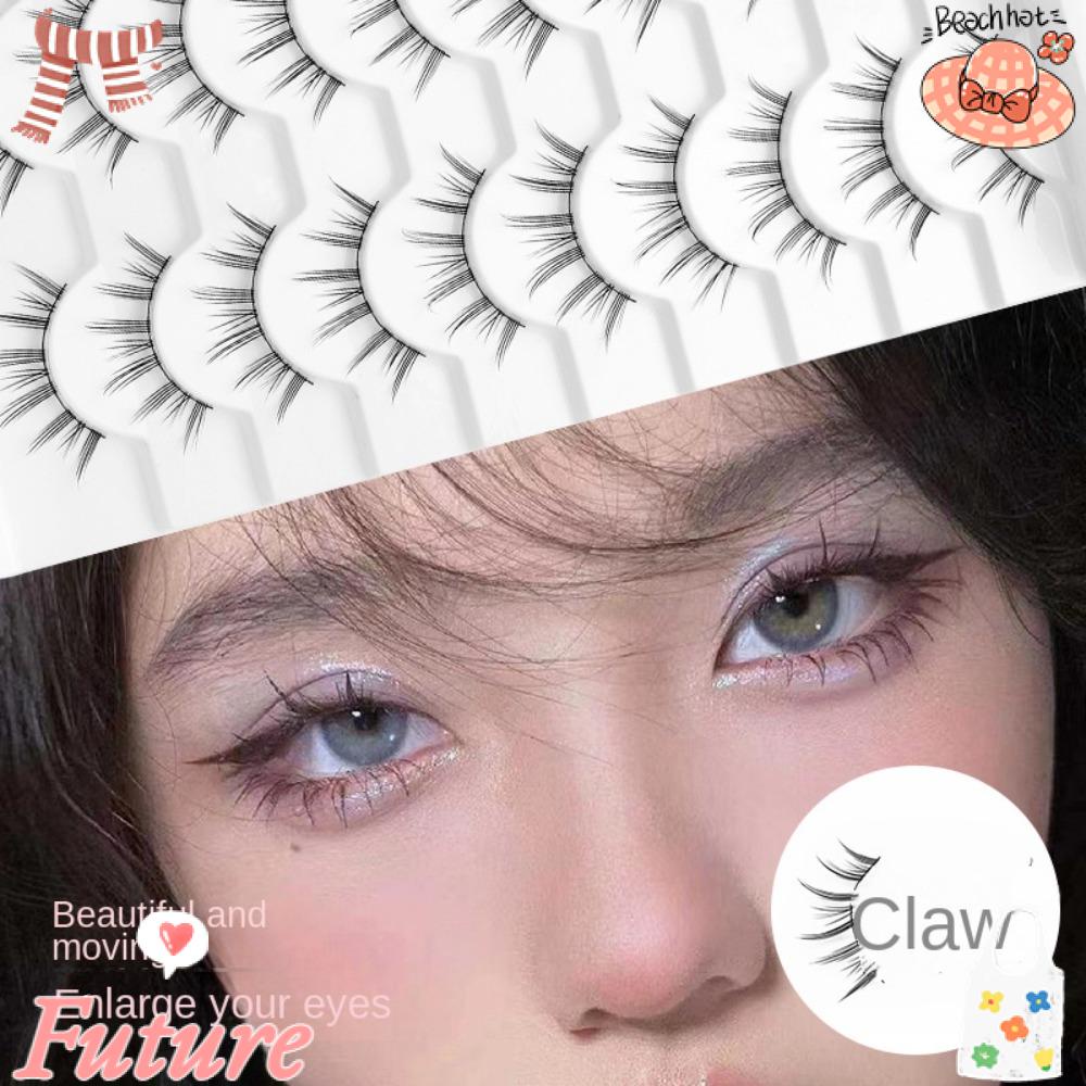 FUTURE Set 5 / 7 / 10 Cặp Lông Mi Giả Bằng Sợi Tổng Hợp Siêu Nhẹ Trang Điểm Nối Dài Lông Mi Thời Trang