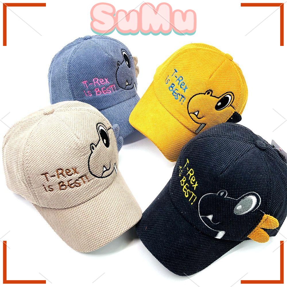 SUMU Mũ Lưỡi Trai Nhung Chống Nắng Tia UV Họa Tiết Hoạt Hình Có Thể Điều Chỉnh Cho Bé