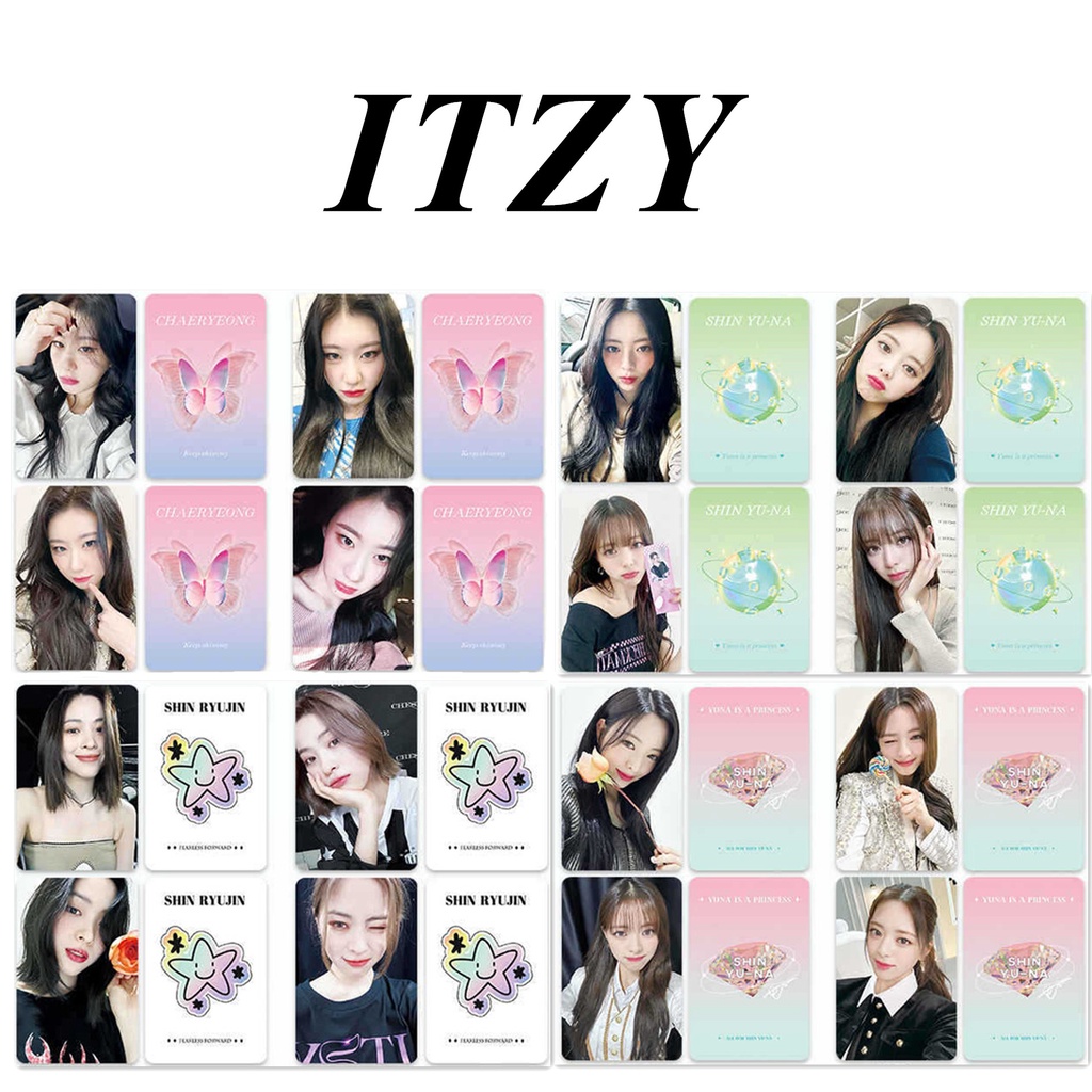 Set 6 Tấm Ảnh Lomo Card ITZY COMEBACK Của Ca Sĩ Yua LIA Ryuk CHAERYOUNG YEJI