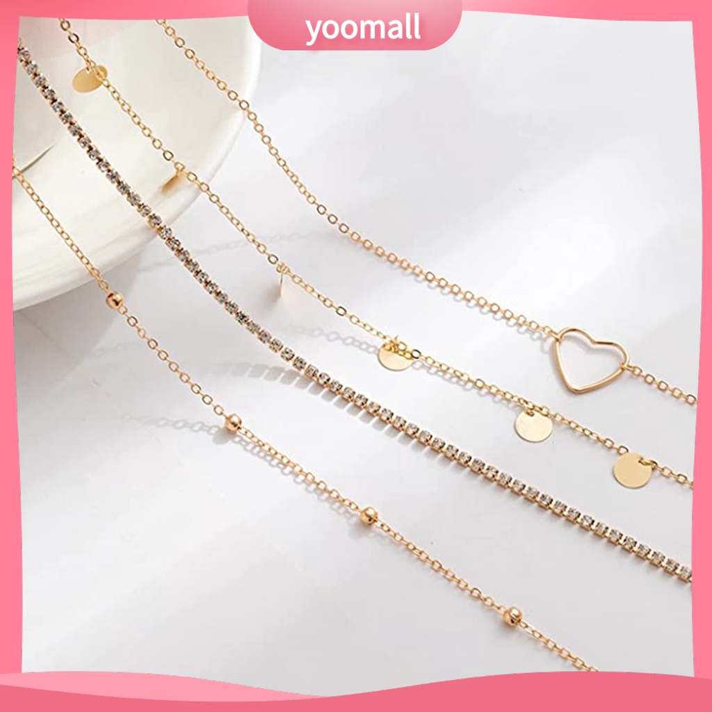 Set 4 Dây Xích Đeo Hông Bốn Lớp Thời Trang Quyến Rũ