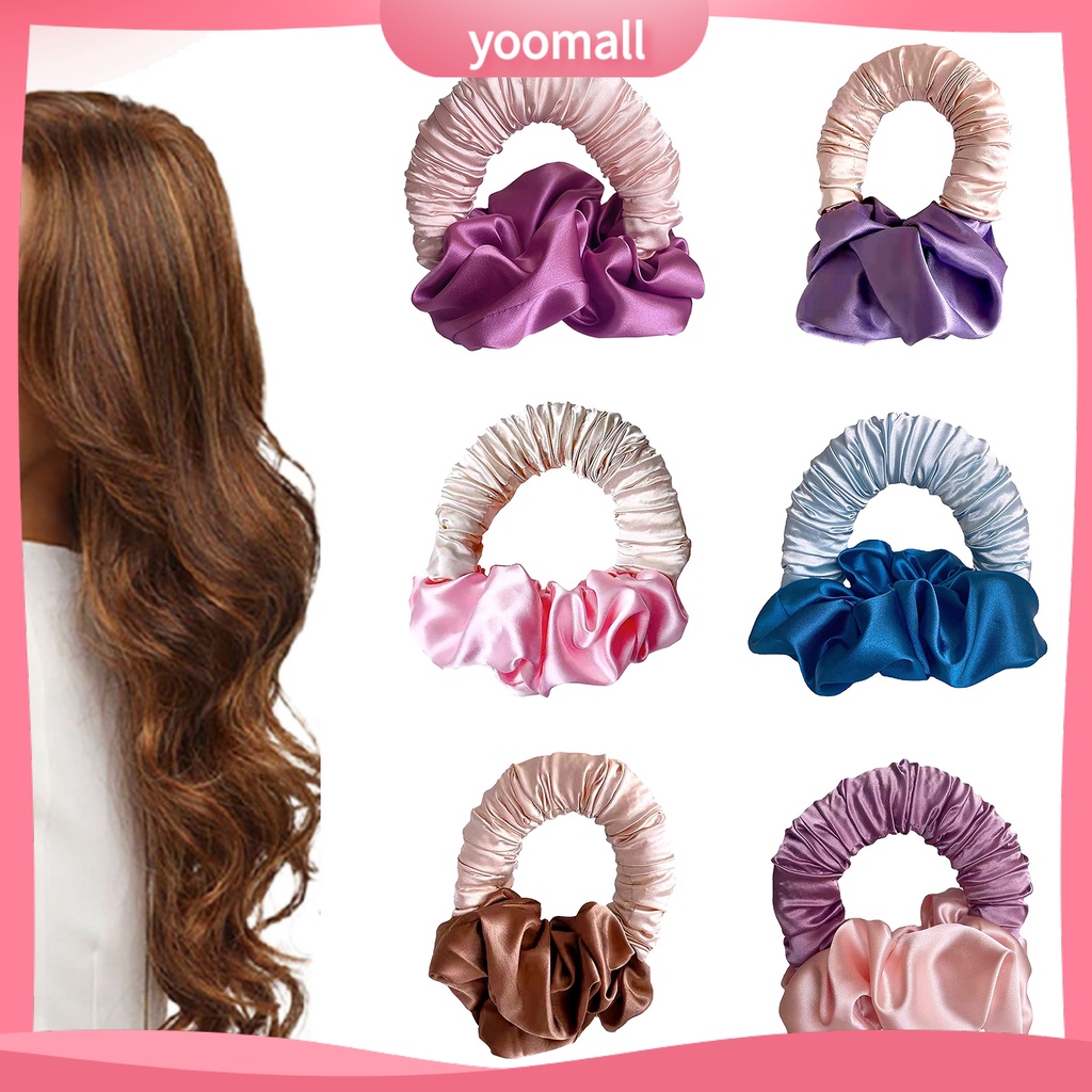 Máy Uốn Tóc Không Để Lại Dấu Vết Bằng Satin Mềm Mại Co Giãn Không Dùng Nhiệt Dùng Khi Ngủ