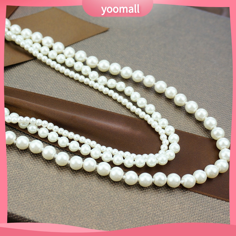 Vòng cổ Nhiều Lớp Đính Ngọc Trai Nhân Tạo Thời Trang Dành Cho Nữ