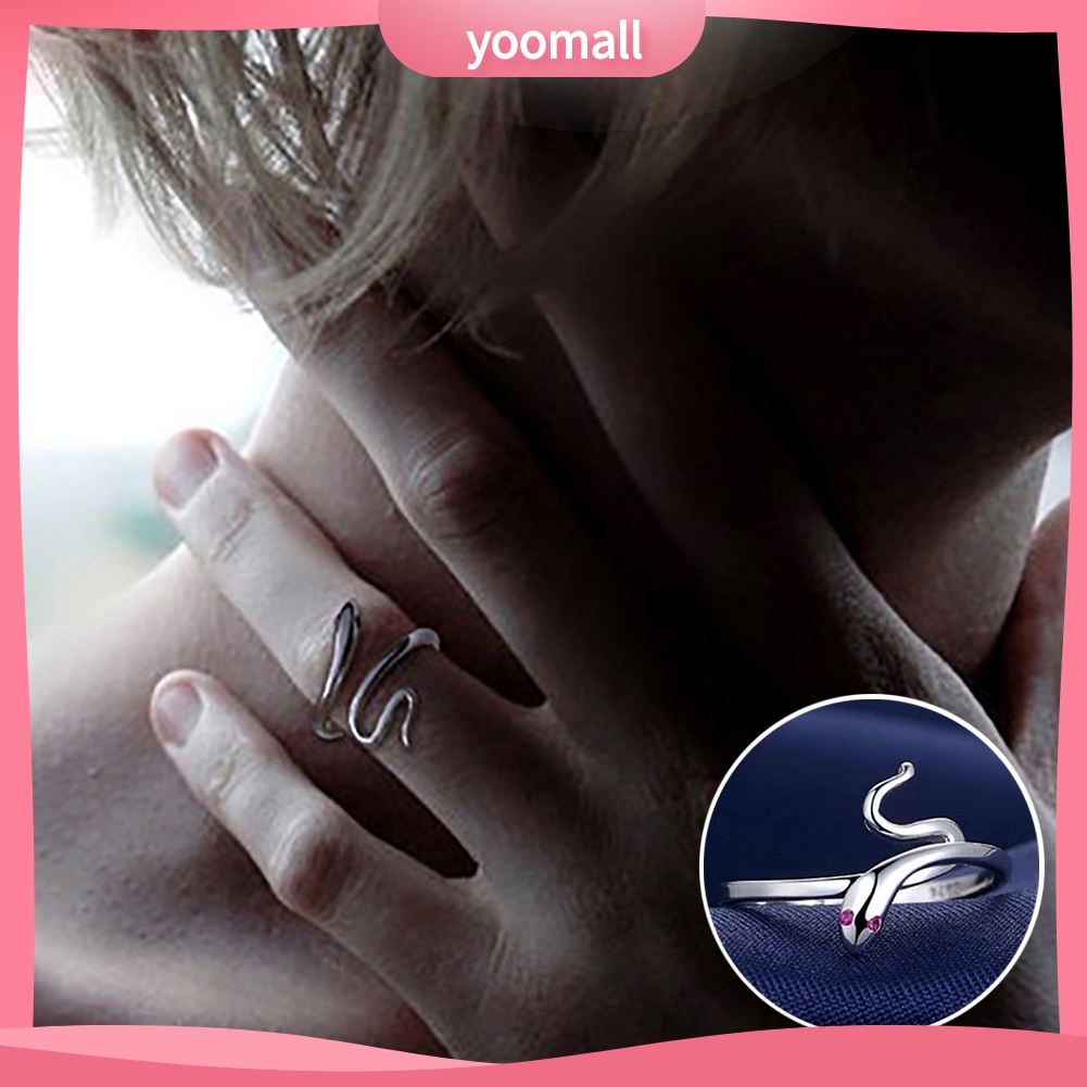 Nhẫn Hình Rắn Dạng Mở Có Thể Điều Chỉnh Kích Cỡ Thời Trang Dành Cho Nữ