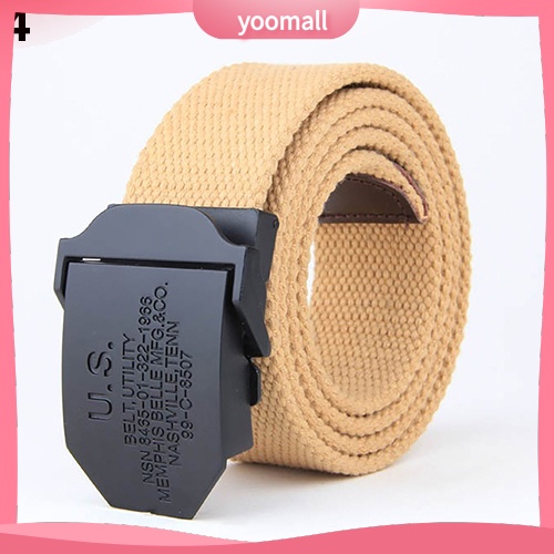 Thắt Lưng Màu Trơn Khóa Cài Thời Trang Thường Ngày Cho Nam