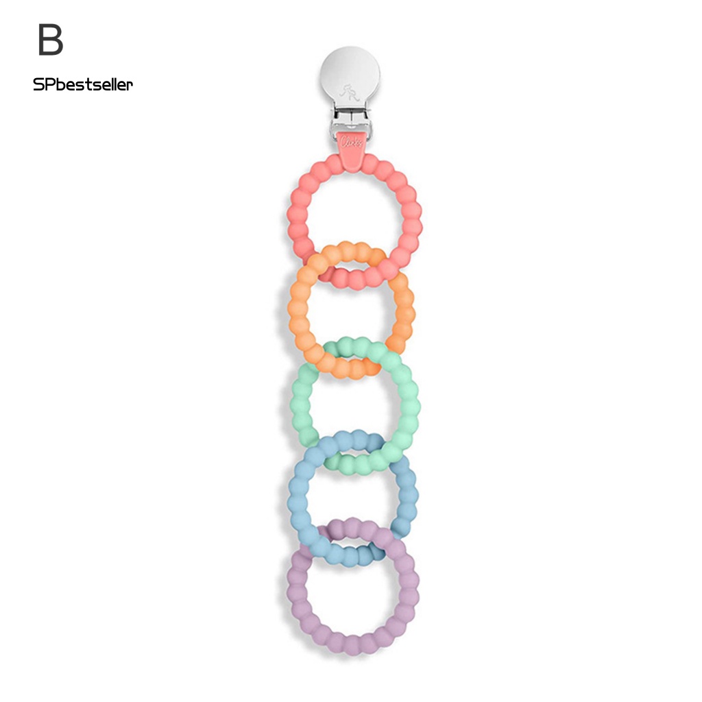 Đồ Chơi Ngậm Mọc Răng Bằng silicone Không Mùi Có Thể Tái Sử Dụng Kèm Kẹp Núm Vú Giả Cho Bé Sơ Sinh