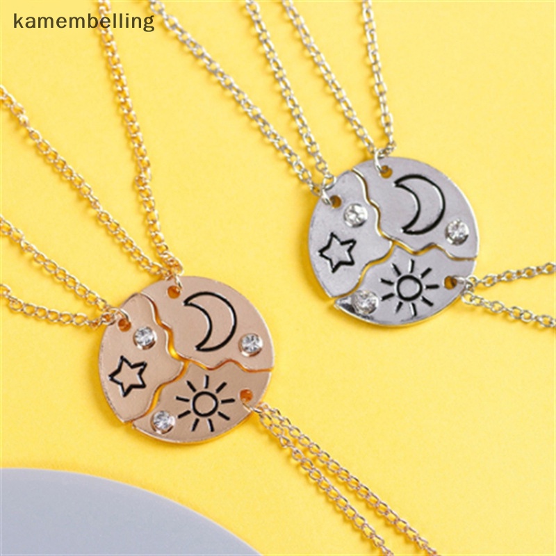 Set 3 Vòng Cổ Choker Mặt Tròn Ngôi Sao Mặt Trời Mặt Trăng Thời Trang Cho Nam Và Nữ Mã 2023 EN