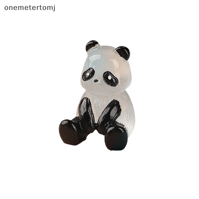 Set 2 Móc Khóa Hình Gấu Trúc 3D Phát Sáng Dễ Thương