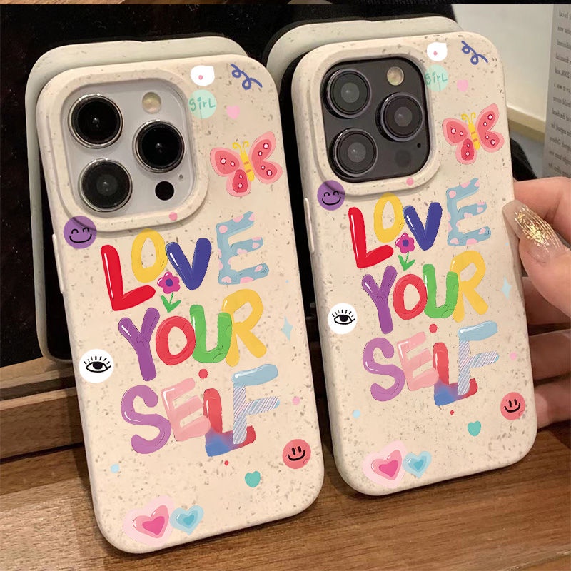 Ốp Điện Thoại Dẻo Họa Tiết Bươm Bướm &amp; Chữ Tiếng Anh Đơn Giản Chống Sốc Cho Iphone12 1314pro 11plus8max 7iPhone12