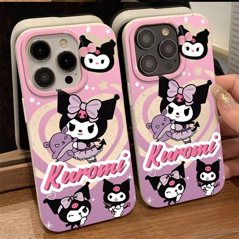 Ốp Điện Thoại Dẻo Họa Tiết Kuromi Dễ Thương Chống Sốc Cho Iphone12 14pro CGKR 8plus711 13
