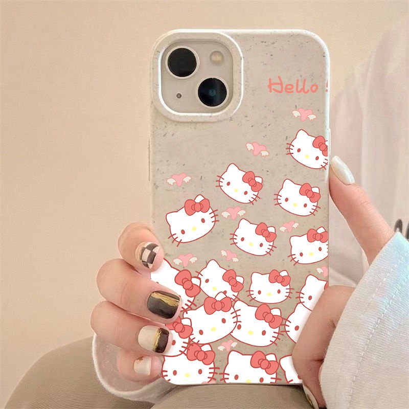 Ốp Điện Thoại Dẻo Họa Tiết Hoạt Hình Mèo Kitty Dễ Thương Chống Sốc Cho iPhone1213 Avatar 117 max14pro8 Apple plus T4AS 117
