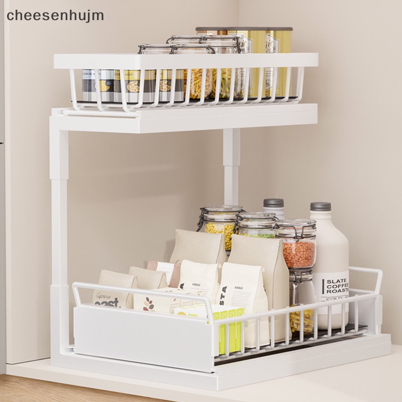 Giỏ Đựng Đồ Dùng Gắn Dưới Bồn Rửa Chén Bằng Kim Loại Tiện Dụng Cho Nhà Bếp / Nhà Tắm