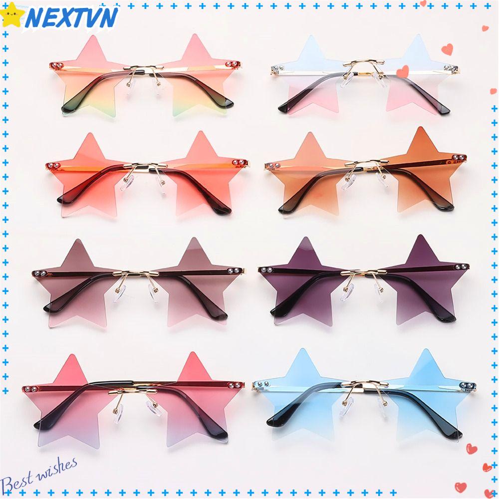 NEXTVN Kính Mát Không Gọng Hình Ngôi Sao Năm Cánh Dễ Thương