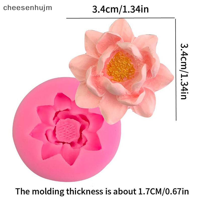 1 Khuôn Làm Bánh / Sô Cô La / Bánh Cupcake Hình Hoa Sen Bằng Silicone DIY