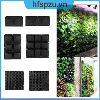 Túi Dọc Vườn Cây Treo Tường Trồng Túi Trồng Màu Đen Treo Chậu Dụng Cụ Vải Hoa Trong Nhà Jardin VNH2