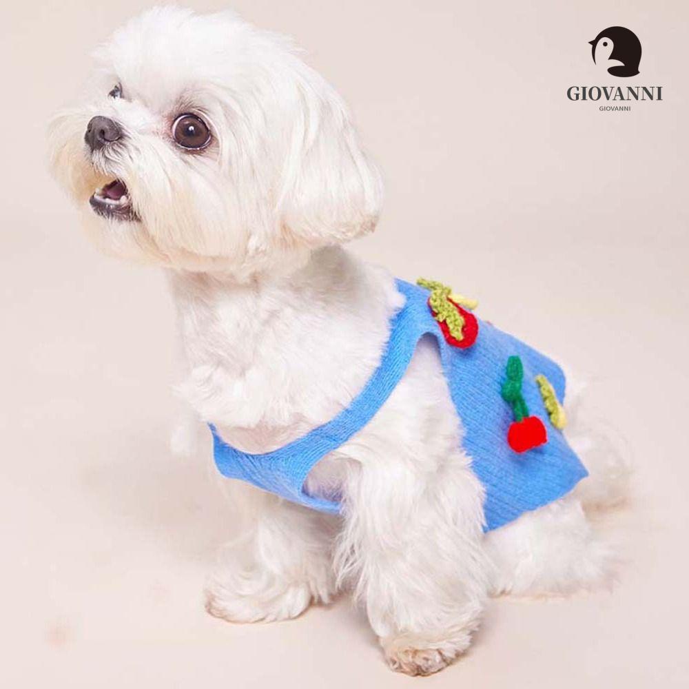 GIOVANNI Áo Sweater Thoáng Khí In Họa Tiết Trái Cây Xinh Xắn Cho Cún Cưng Cỡ Nhỏ / Vừa / Corgi