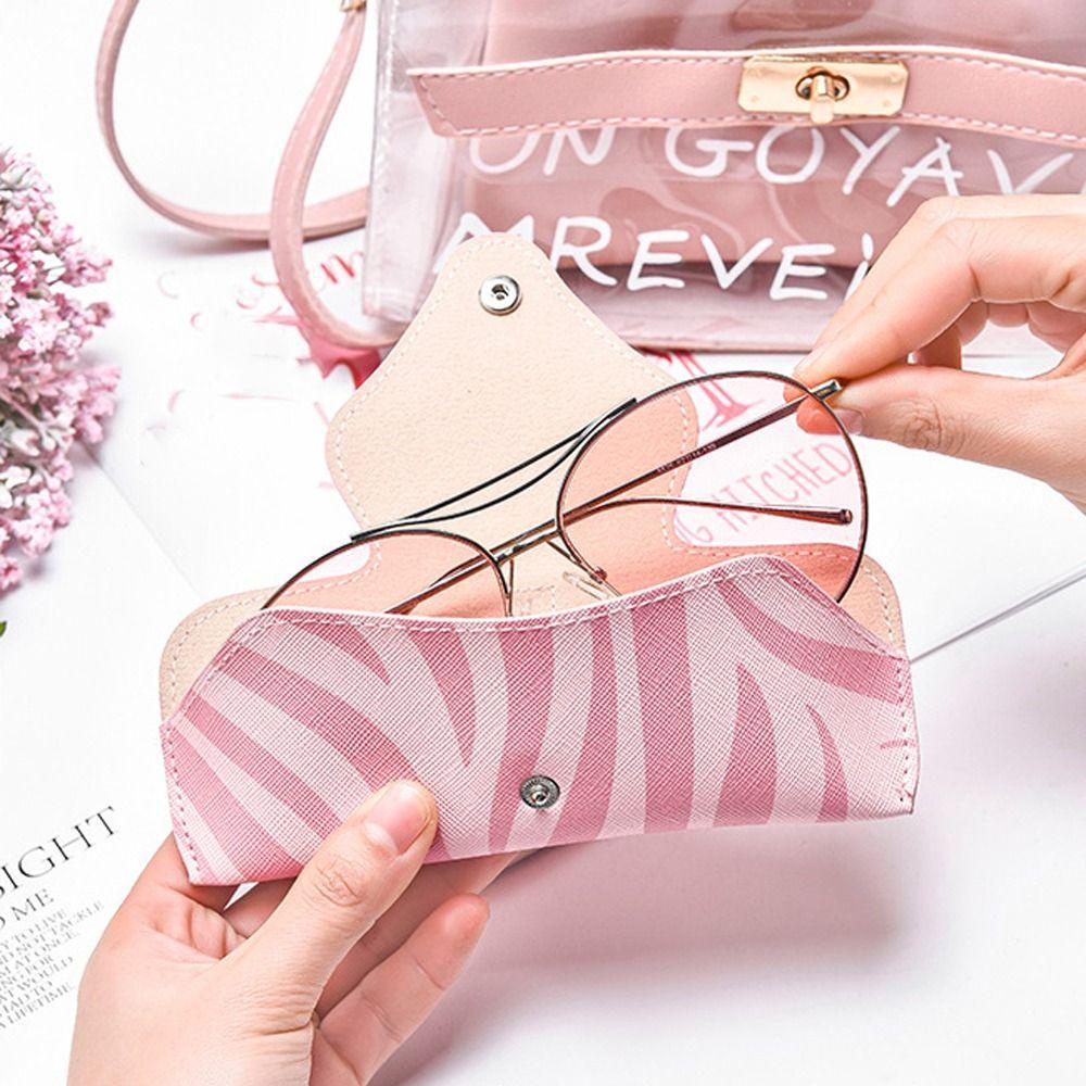 Túi Da PU Lót Nhung Mềm Mại Họa Tiết Kẻ Sọc Kèm Dây Đeo Thanh Lịch Phong Cách Hàn Quốc Cho Nam / Nữ