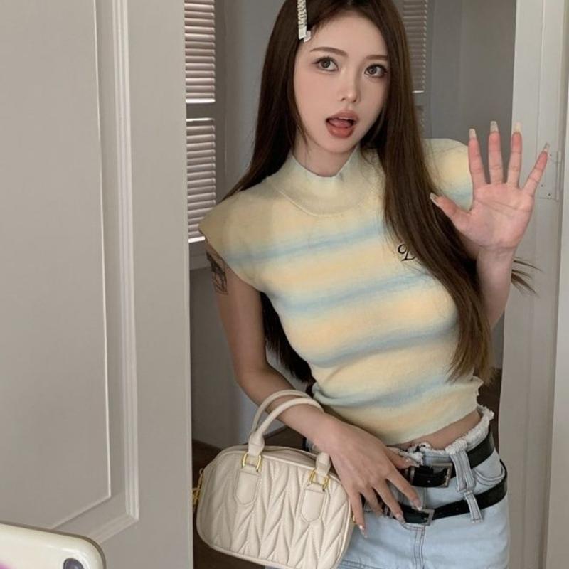 Áo Len Cổ Tròn Dáng Ôm Thời Trang Cho Nữ