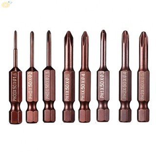 1/4inch hex shank screwdriver bit set ph00 ph0 ph1 ph2 50mm length high hardness