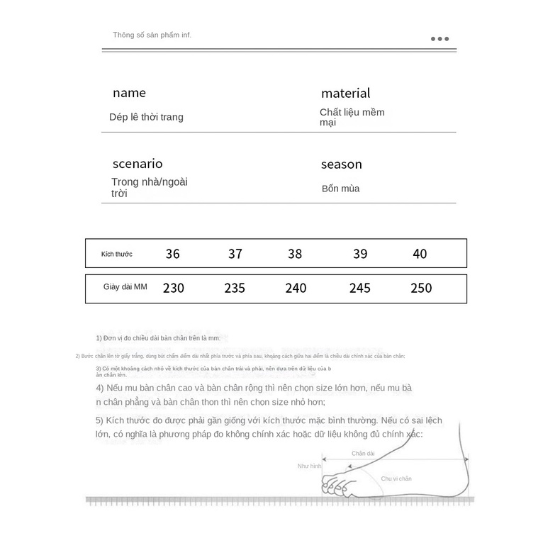 Dép Quai Ngang Đế Dày Thời Trang Mùa Hè Cho Nữ