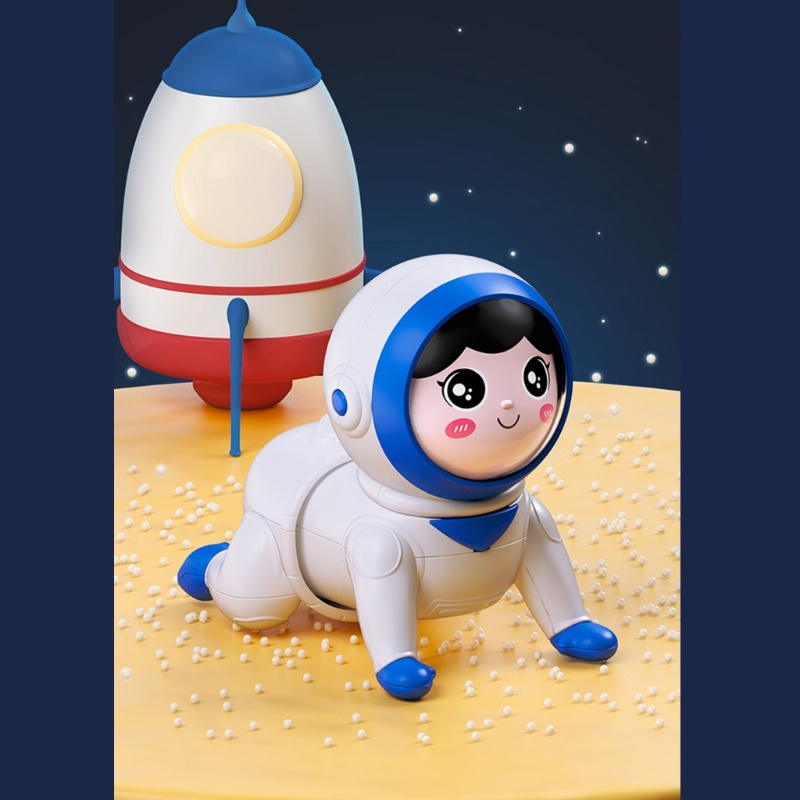 Đồ Chơi Búp Bê Bò Bằng Điện Chống Va Chạm Phát Ra Âm Thanh Giáo Dục Sớm Cho Bé