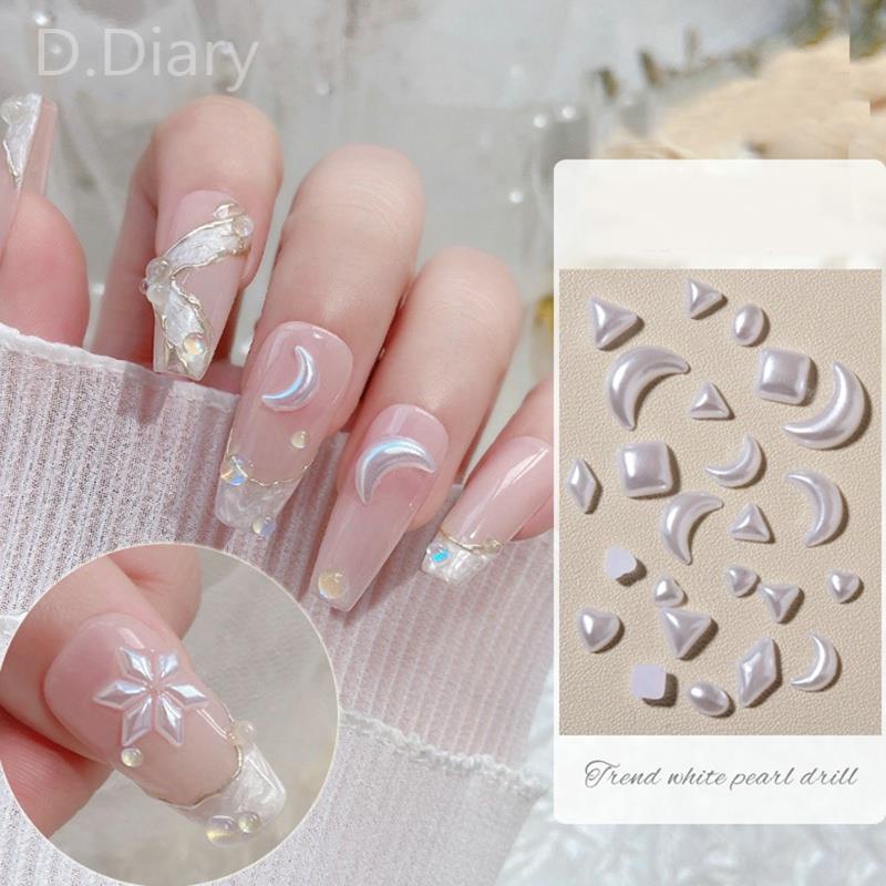 Bộ 200 Phụ Kiện Trang Trí Móng Tay 3D Xinh Xắn