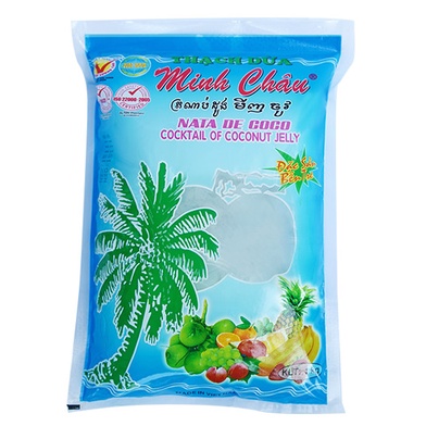 Thạch Dừa Bến Tre Minh Châu 1Kg/Túi Thanh Mát, Giải Khát Mùa Hè - Đồ Ăn Vặt