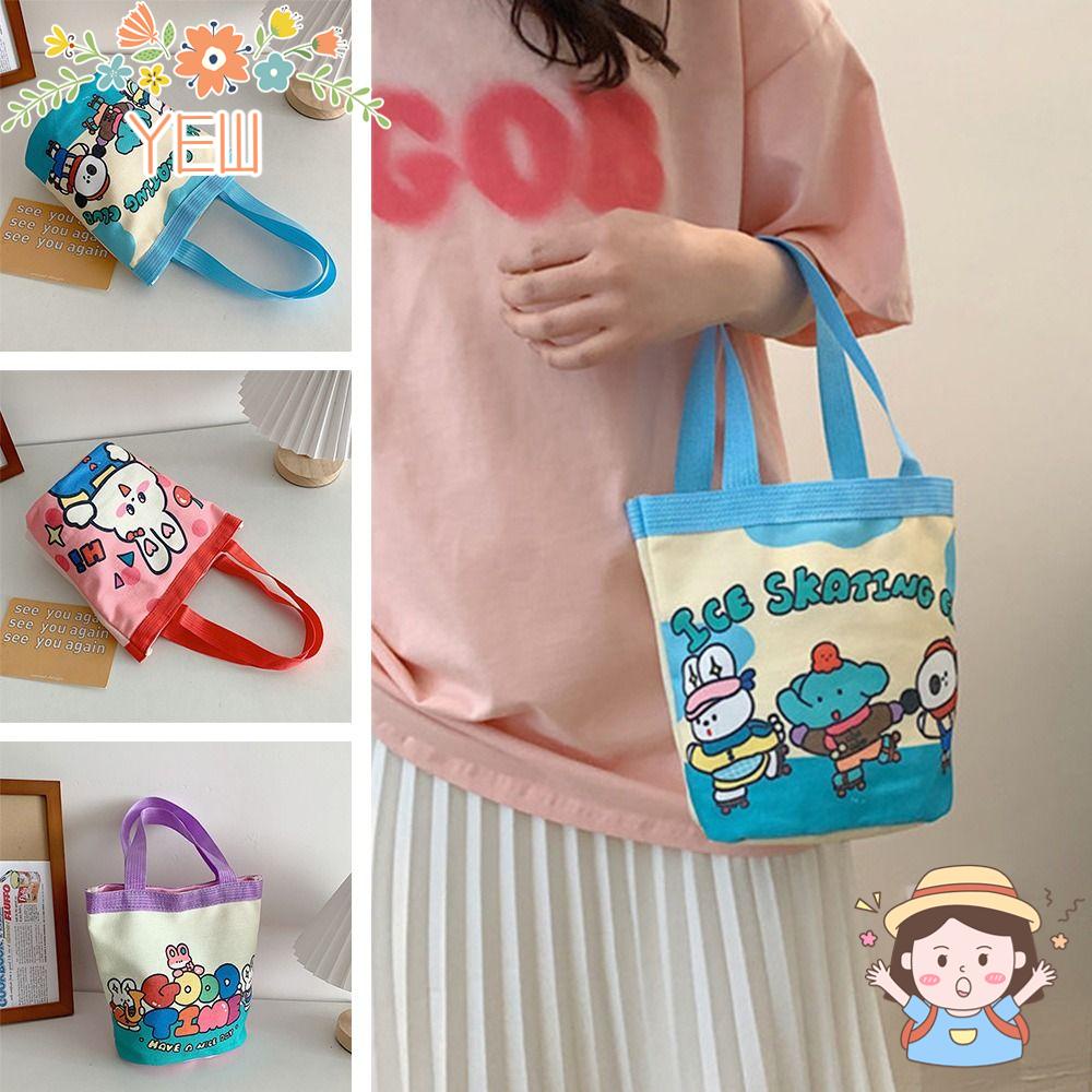 Túi Đựng Hộp Cơm Trưa In Họa Tiết Hoạt Hình Graffiti Độc Đáo Thời Trang Cho Nữ