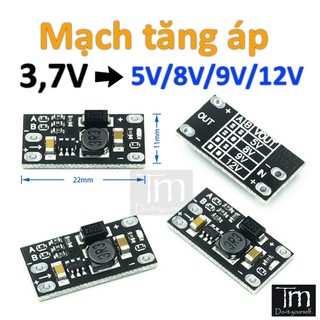 043 mini dc-dc boost tăng áp chuyển đổi 3v 3.2v 3.3v 3.7v 5v 9v đến 12v điều chỉnh điện áp pcb mô-đun bảng mạch có thể đ