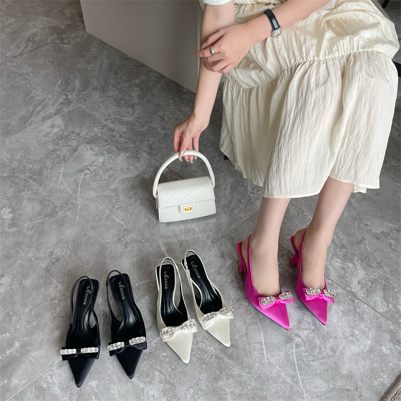 Giày Cao Gót Đính Đá Sk2023 Phong Cách Mới Cho Nữ