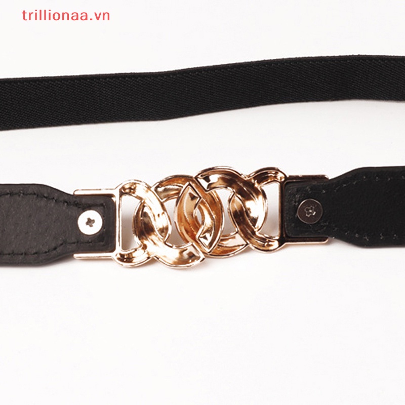 Thắt Lưng Dây Xích Co Giãn 3 Màu Tùy Chọn Cho Nữ