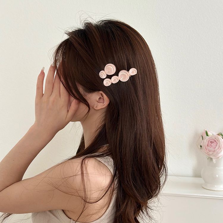 Kẹp Tóc Nữ Hình Tròn Trong Suốt Thời Trang