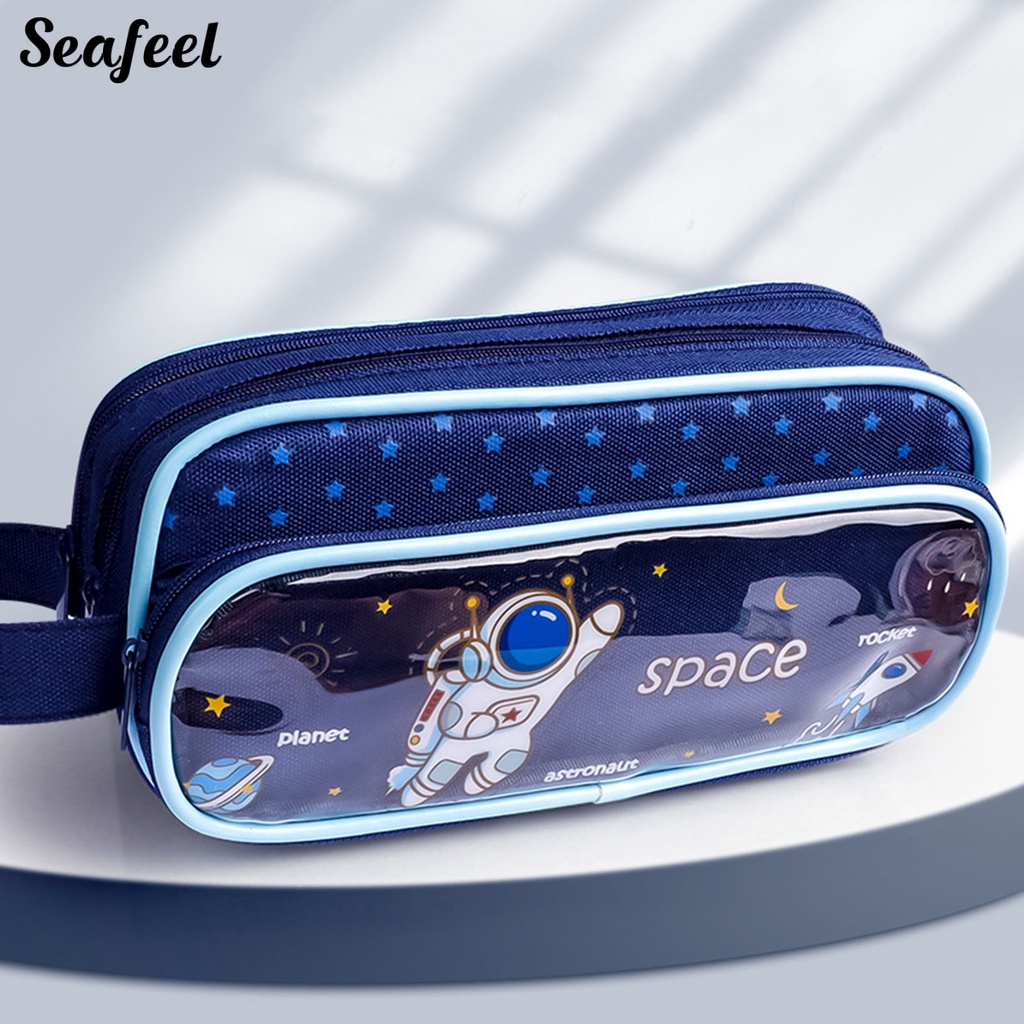 Túi Đựng Bút 3 Ngăn Sức Chứa Lớn Nhỏ Gọn Đơn Giản