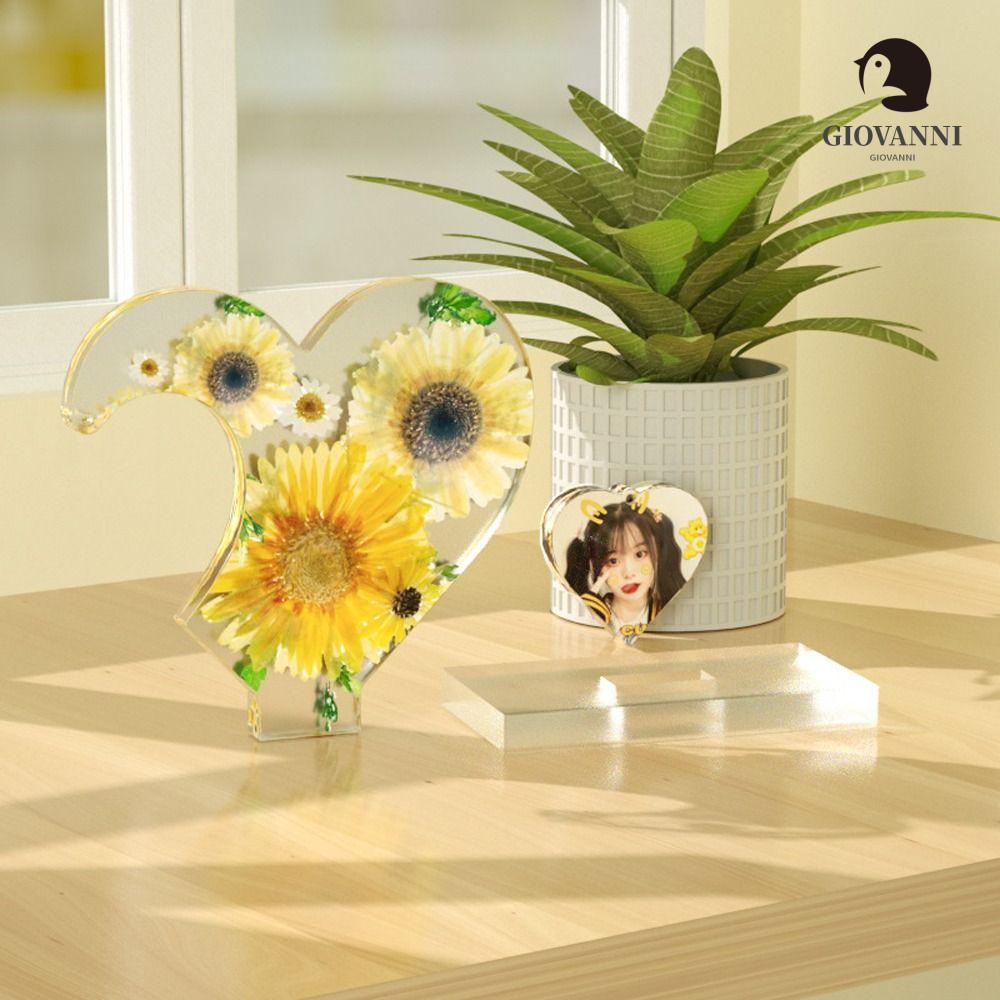 Khuôn Silicon Làm Khung Ảnh Thủ Công Hình Trái Tim Đôi Thời Trang