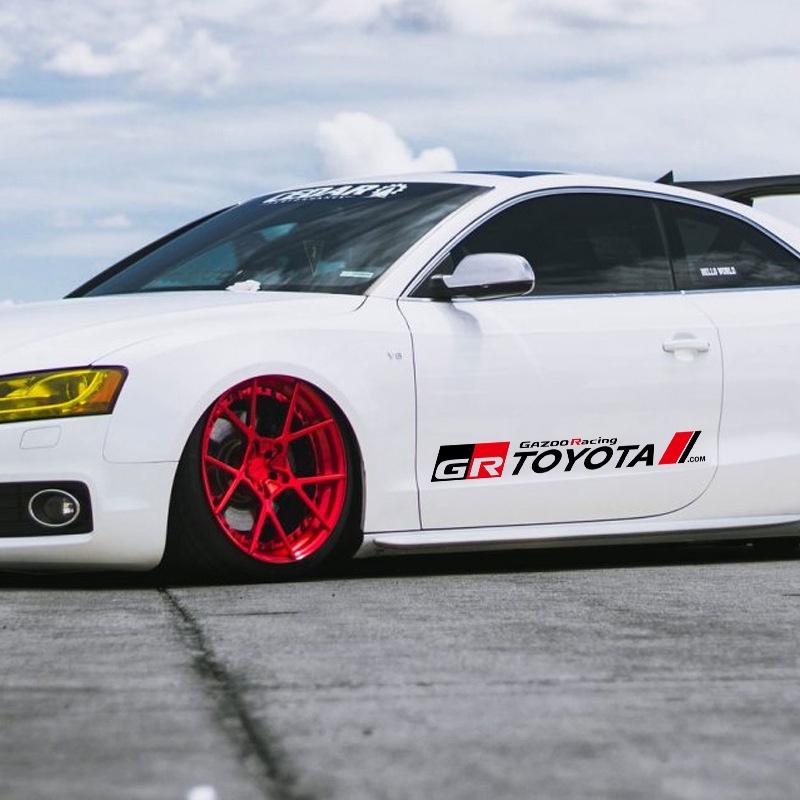 TOYOTA Đề Can Dán Trang Trí Xe Hơi Chống Trầy Chống Nước Cho Agya Raize Calya Avanza Veloz Rush Kijiang Innova Yaris Corolla Cross bZ4X RAV4