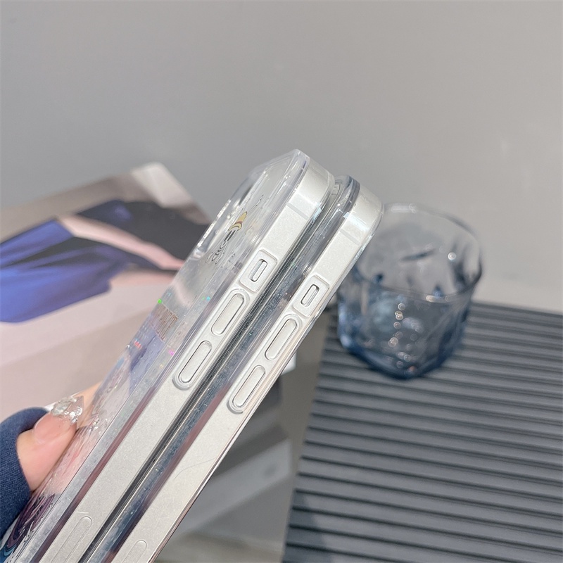 Ốp Điện Thoại Cát Chảy Trong Suốt In Hoạt Hình One Piece Cho iPhone 14 Pro Max / 14 Pro / 13 Pro Max / 12 Pro Max / 11 Pro Max