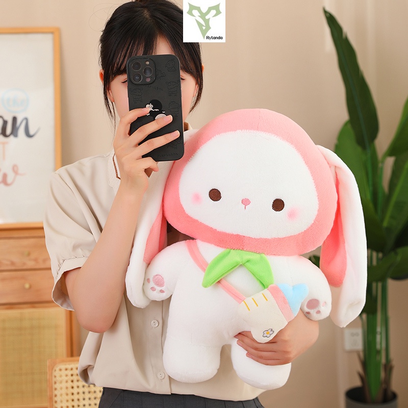 Thú Nhồi Bông Hình Thỏ Trái Cây Hoạt Hình Dễ Thương Trang Trí Nhà Cửa