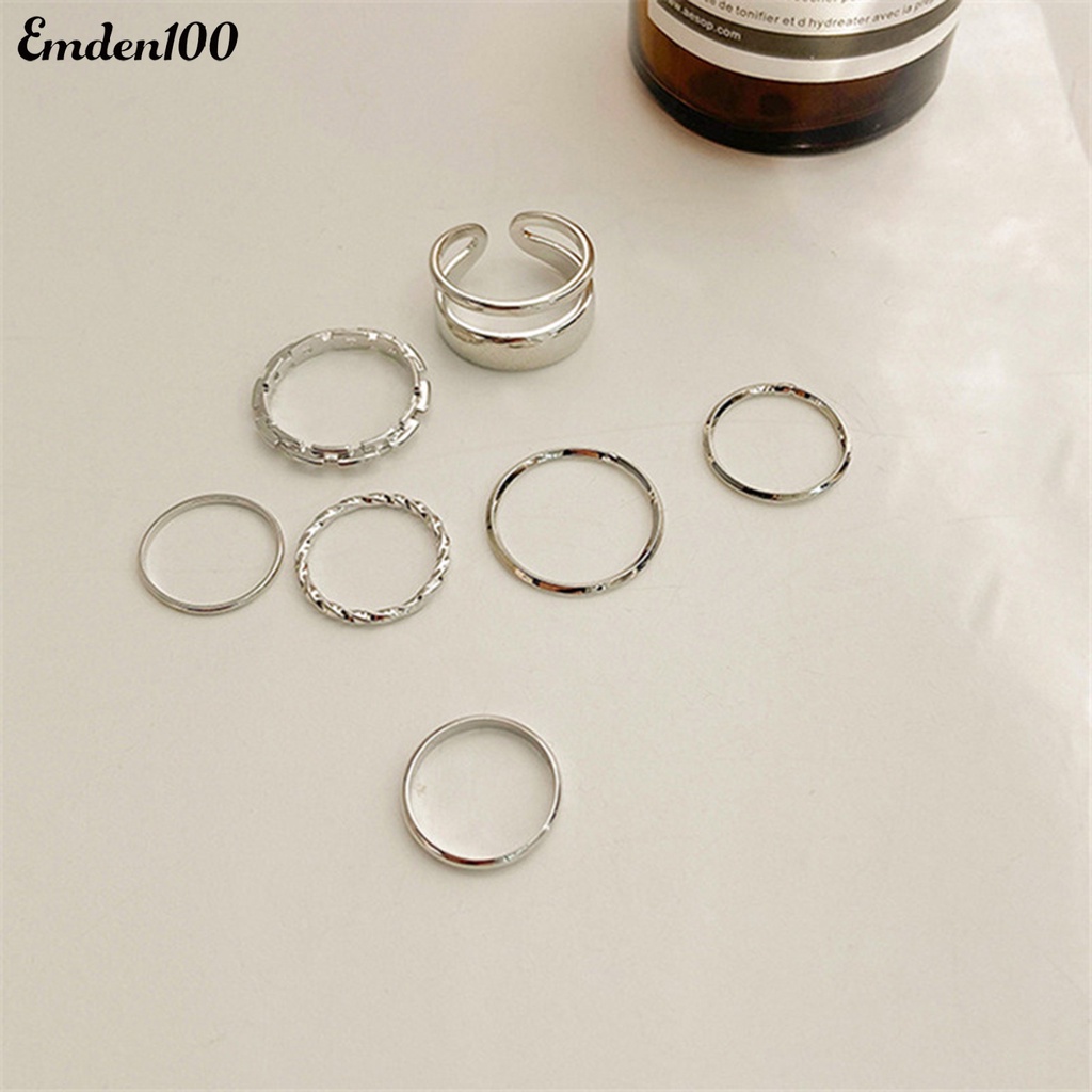 Set 7 Nhẫn Đeo Khớp Ngón Tay Thời Trang Nữ
