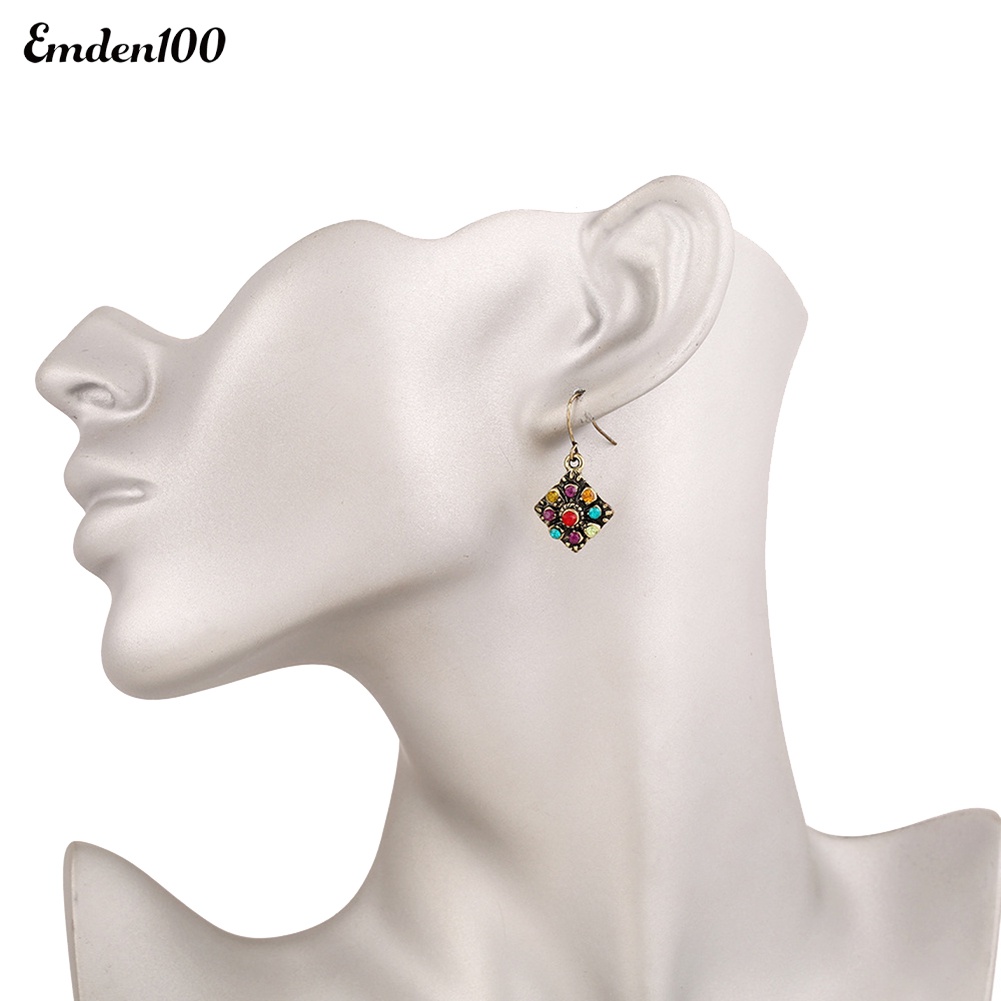 Bông Tai Đính Đá Thời Trang Nữ Tính