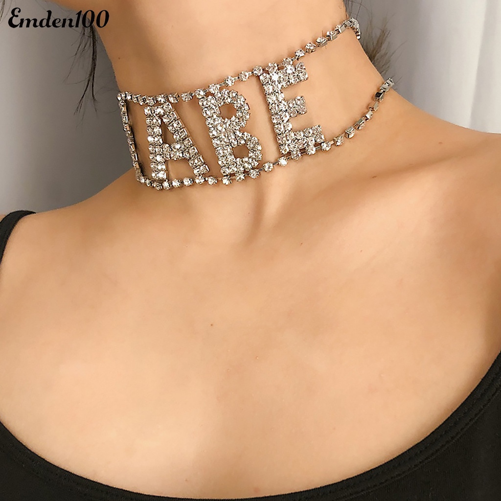 Vòng Cổ Đính Đá Không Phai Màu Thời Trang Cho Nữ