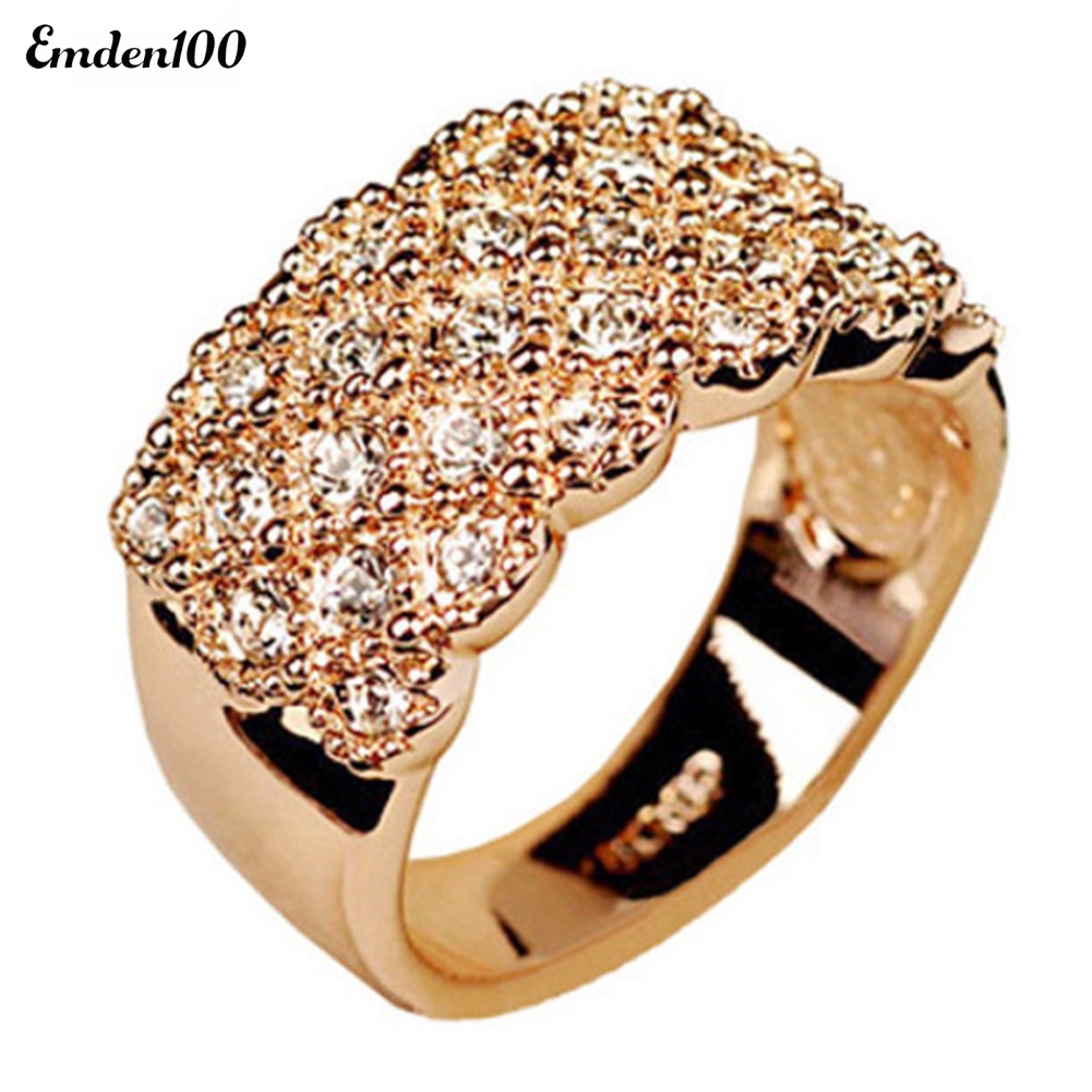 Nhẫn Đính Đá Kiểu Dáng Sang Trọng Cho Nữ