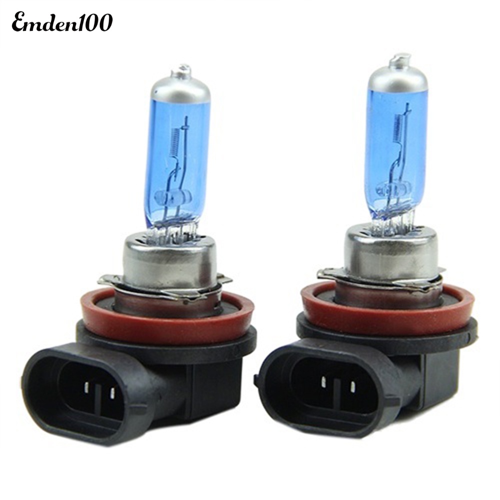 Bộ 2 Bóng Đèn Xenon H11 100W Ánh Sáng Trắng Cho Xe Hơi