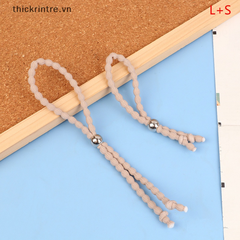 Dây Cột Tóc Đính Hạt Co Giãn Dày Dặn 24 / 44cm Không Kẹp