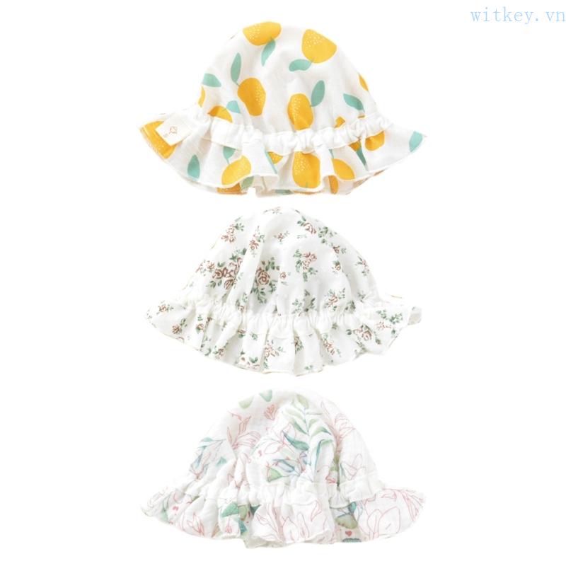 Nón Tai Bèo Chất Liệu Cotton Chống Nắng Xinh Xắn Cho Bé Sơ Sinh