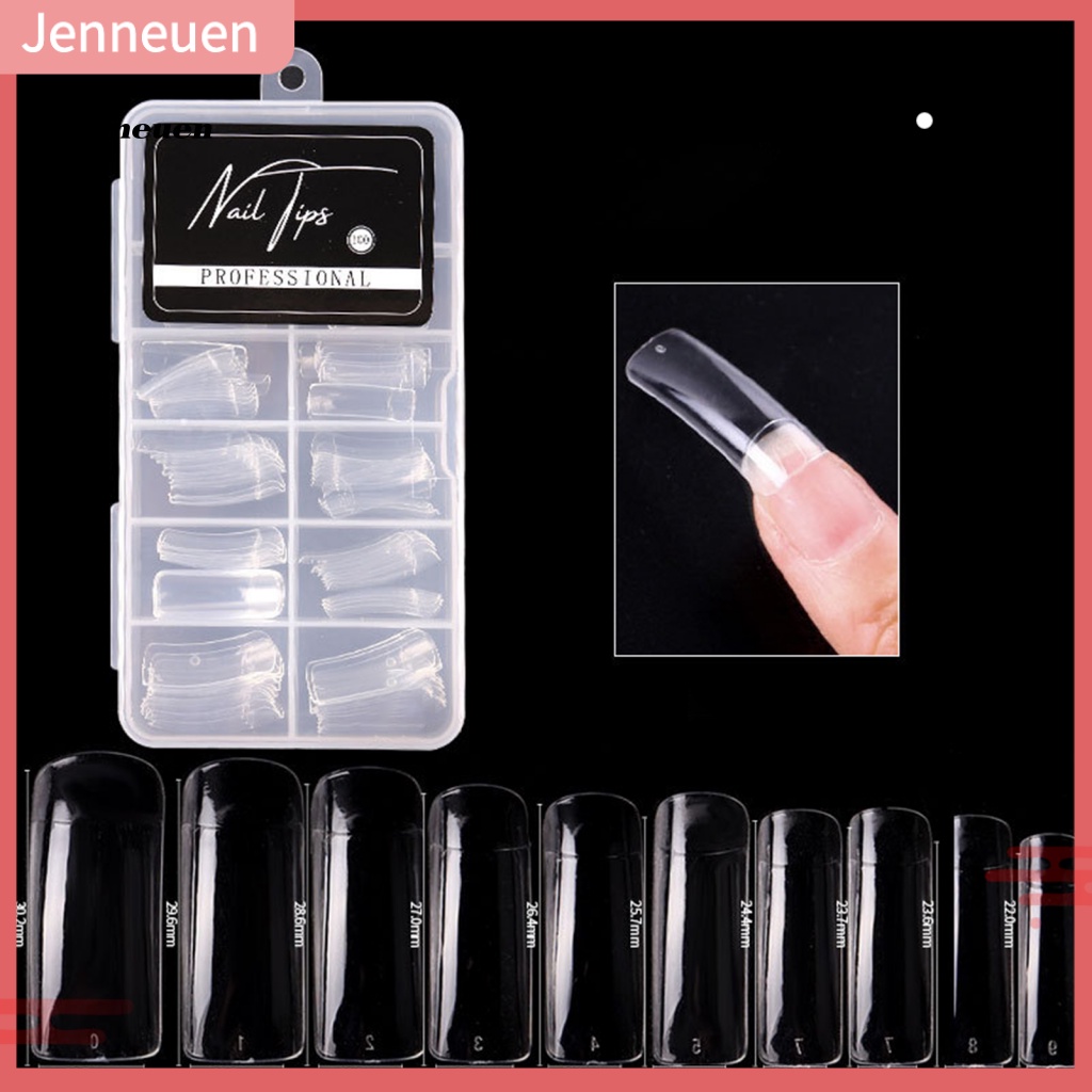 Bộ 100 Móng Tay Giả Điêu Khắc Che Phủ Toàn Diện Lâu Trôi