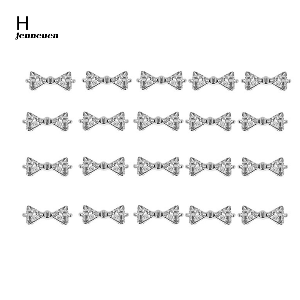 Túi 20 Phụ Kiện Đính Trang Trí Móng Tay Nghệ Thuật Bằng Hợp Kim Dành Cho Nữ