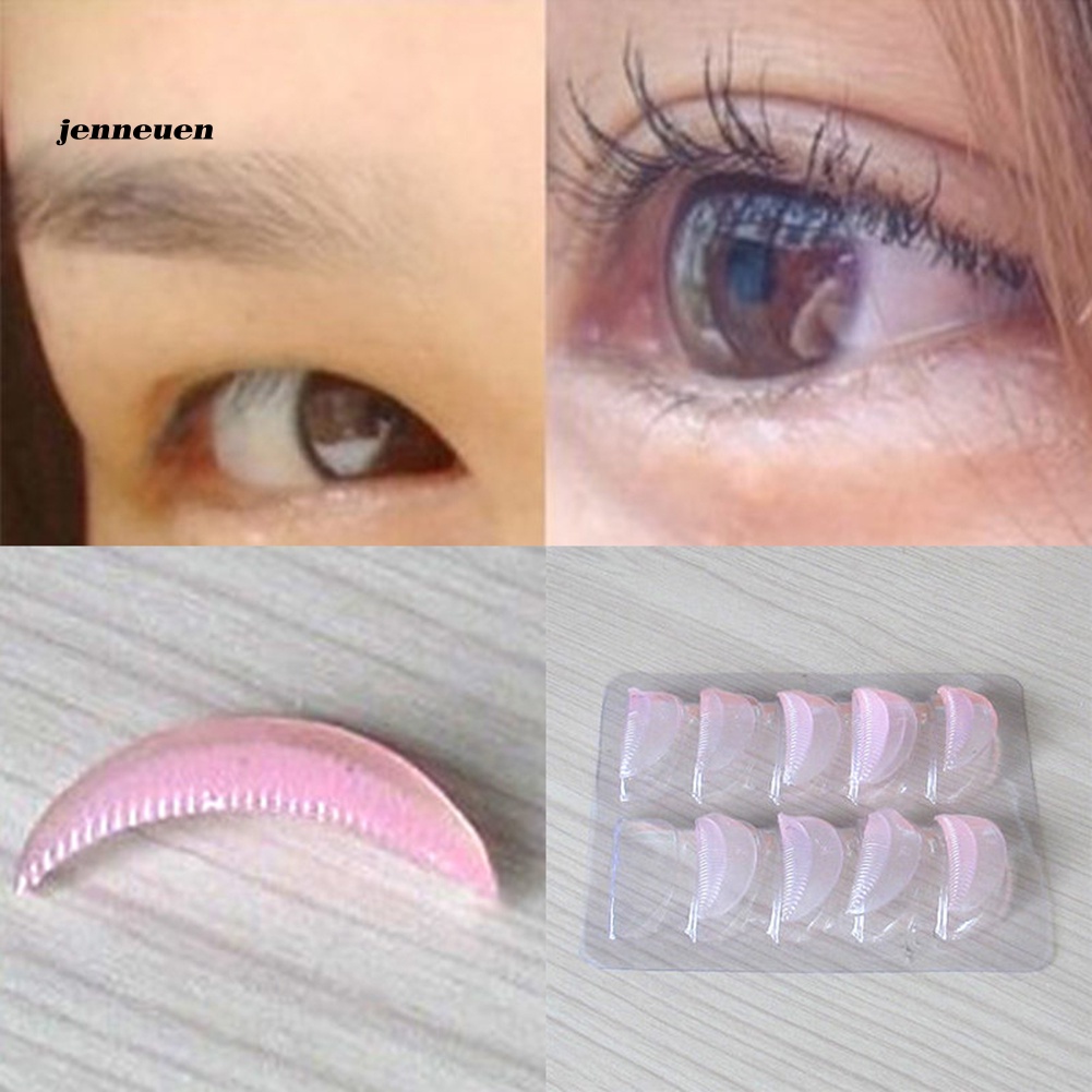 Bộ 10 Miếng Silicone Hỗ Trợ Uốn Cong Lông Mi Tiện Dụng