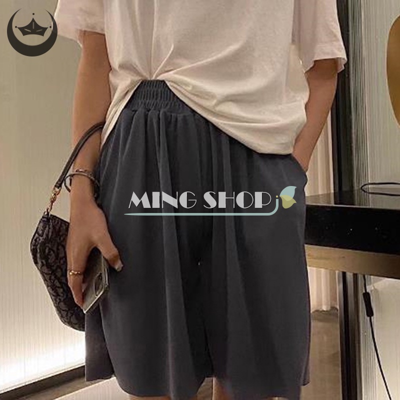 Quần Short Nữ Lưng Thun Phong Cách Hàn Quốc