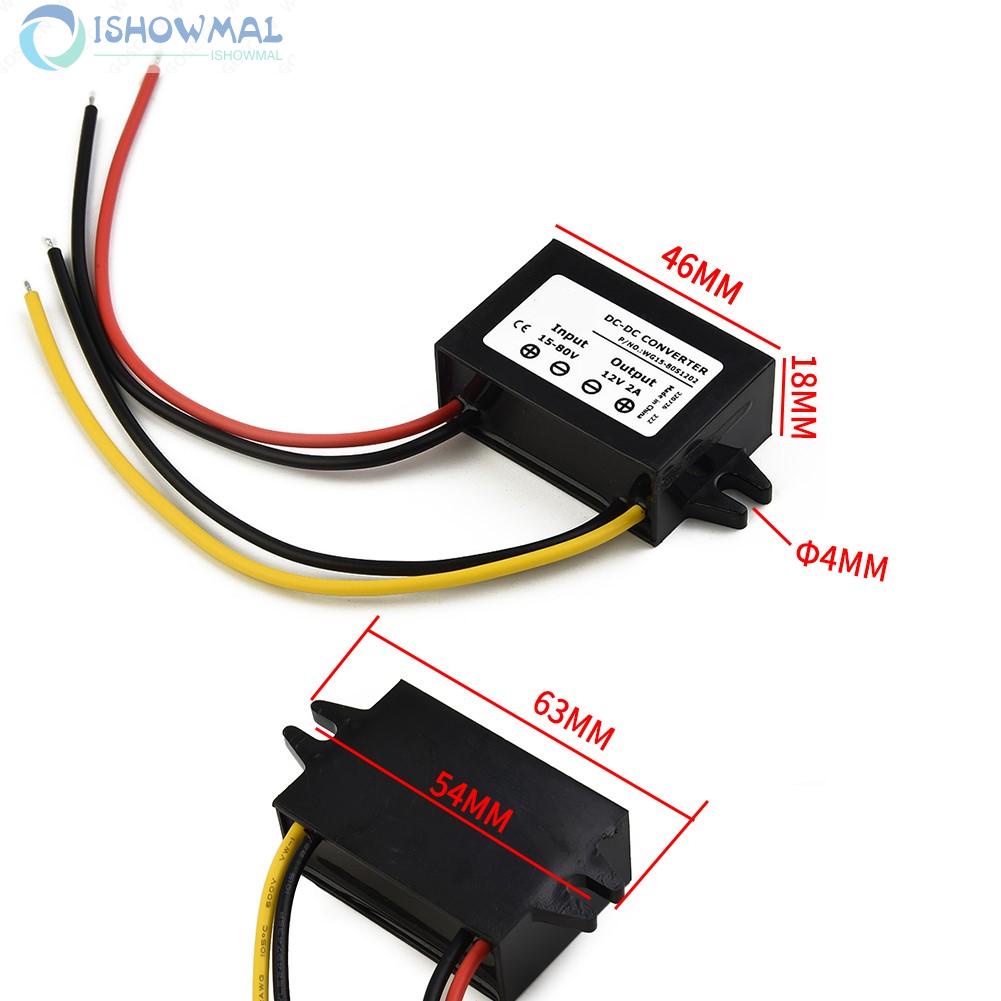 Mô Đun Hạ Áp 15V-72V 18V 24V 36V 48V 60V Sang 12V 2A 60W DC-DC Chuyên Dụng
